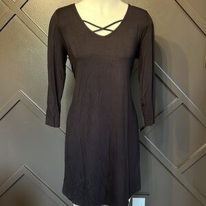 MAURICES Black Soft Cotton Dress Size Medium NWT